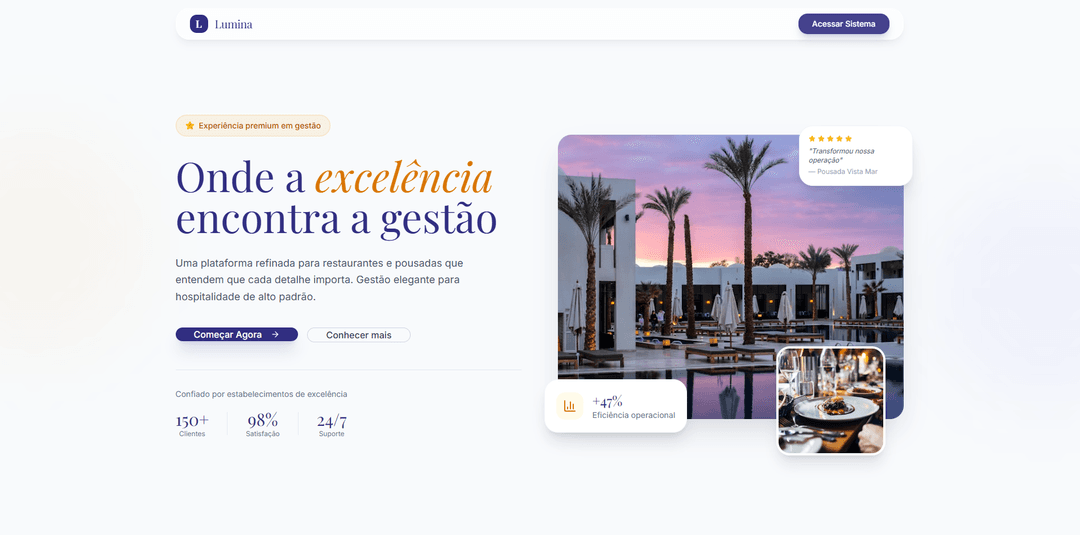 Lumina, interface real