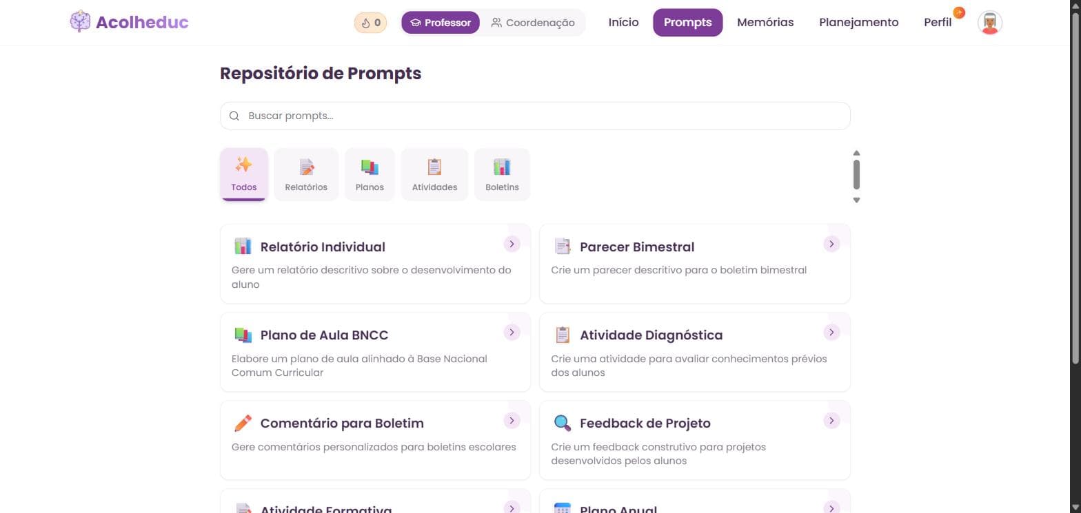 Repositório de Prompts do Acolheduc